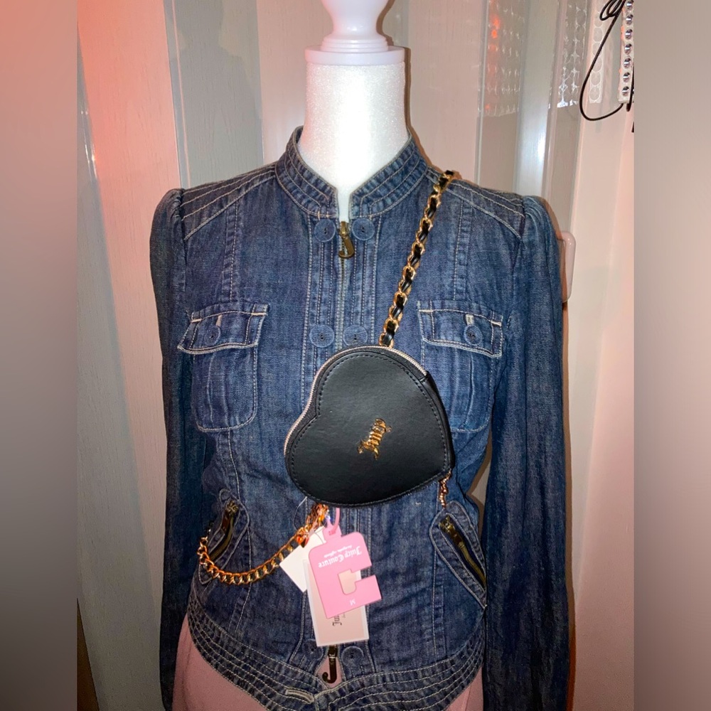 Juicy Couture Heart Adjustable Metal Chain bag ❤️‍🔥